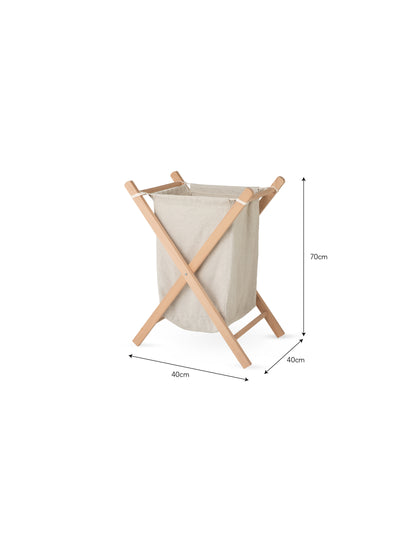 Classic Folding Laundry Basket - Storage & Shelving - Garden Trading -
