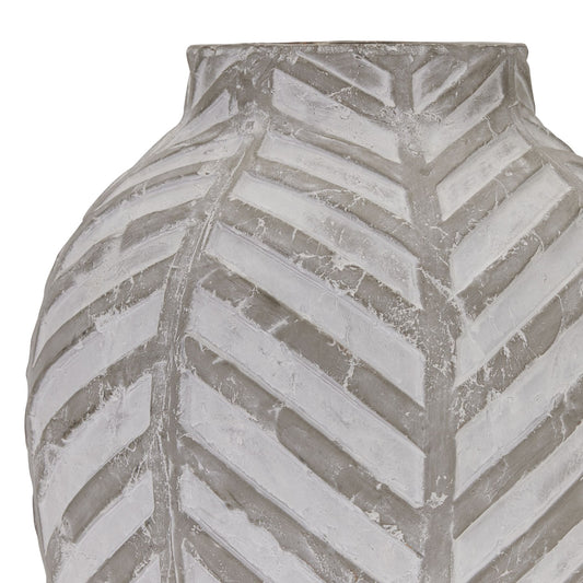 Sloane Chevron Stone Vase