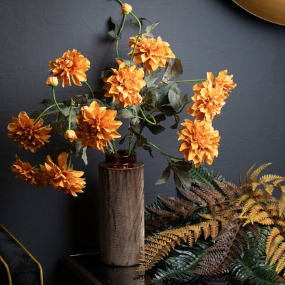 Orange Dahlia Spray -  - Hill Interiors -