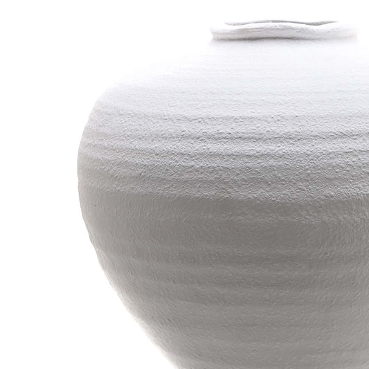 Aurelia Sculpted Ceramic Vase White Large