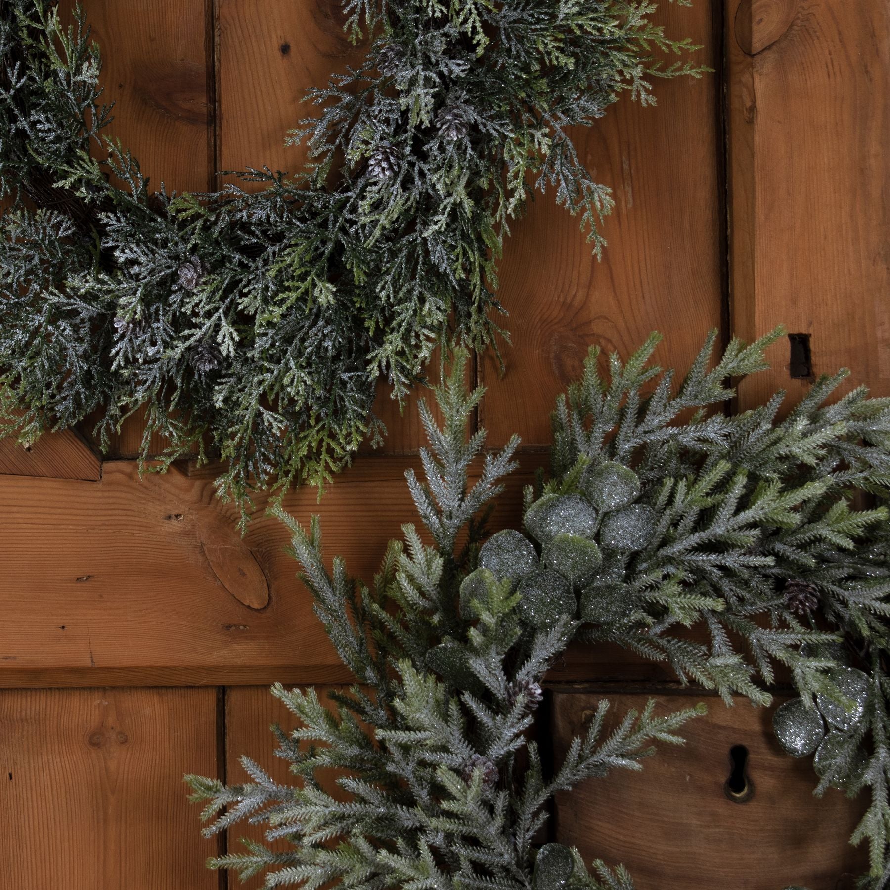 Frosted Pine Wreath -  - Hill Interiors -