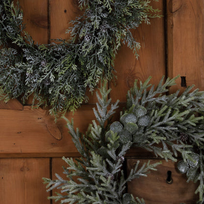 Frosted Pine Wreath -  - Hill Interiors -