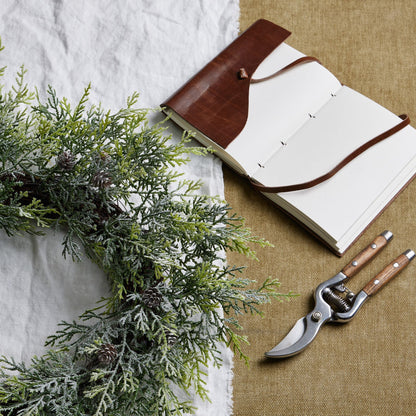 Frosted Pine Wreath -  - Hill Interiors -