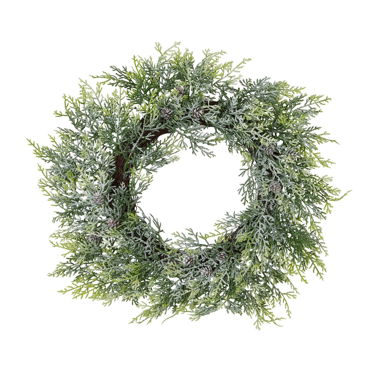 Frosted Pine Wreath -  - Hill Interiors -