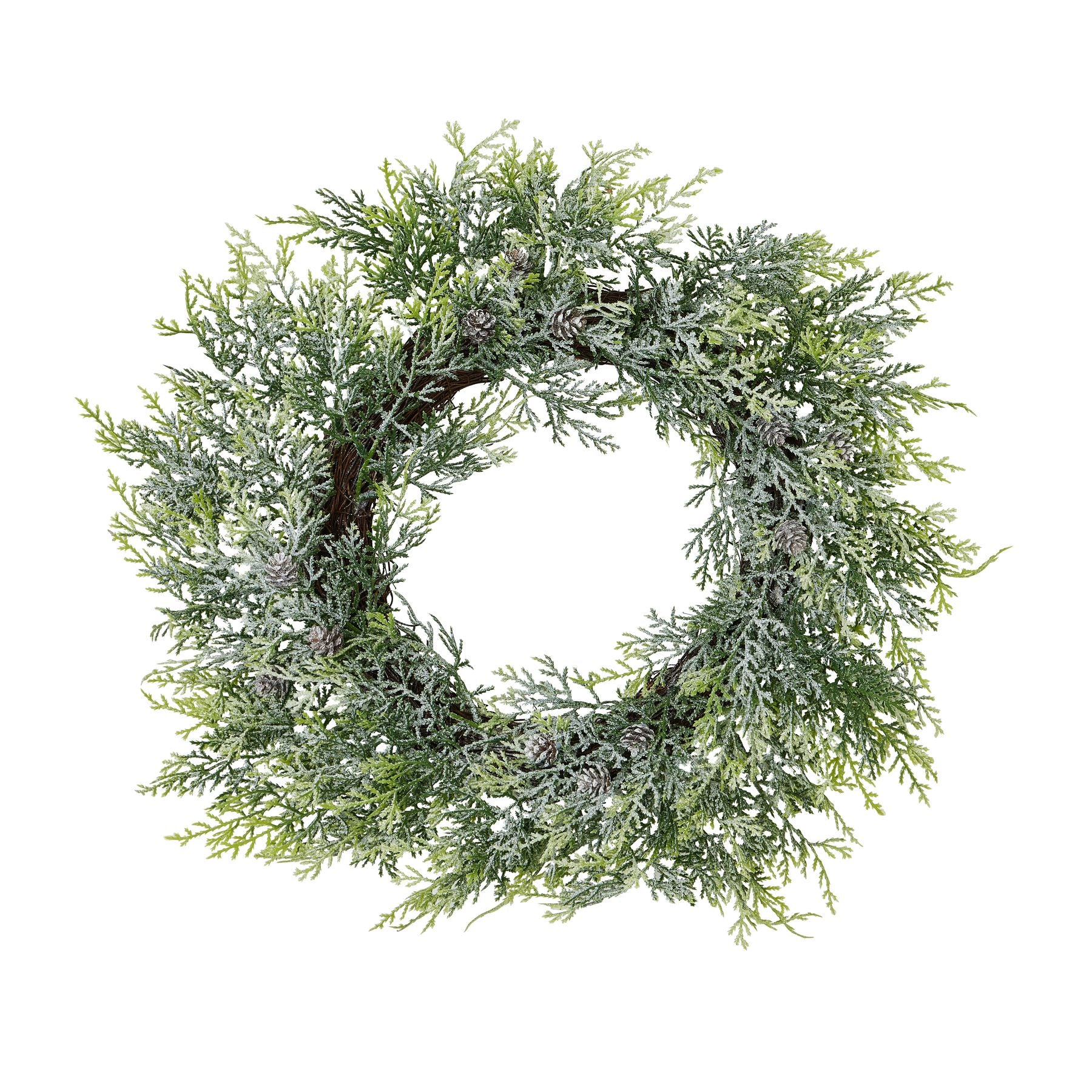 Frosted Pine Wreath -  - Hill Interiors -