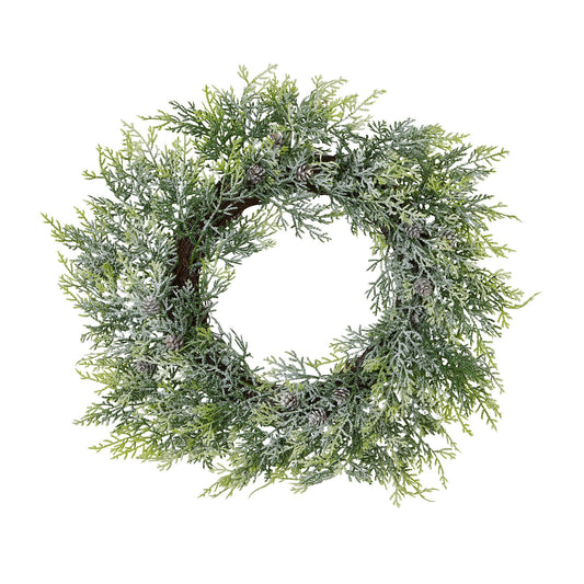 Frosted Pine Wreath -  - Hill Interiors -