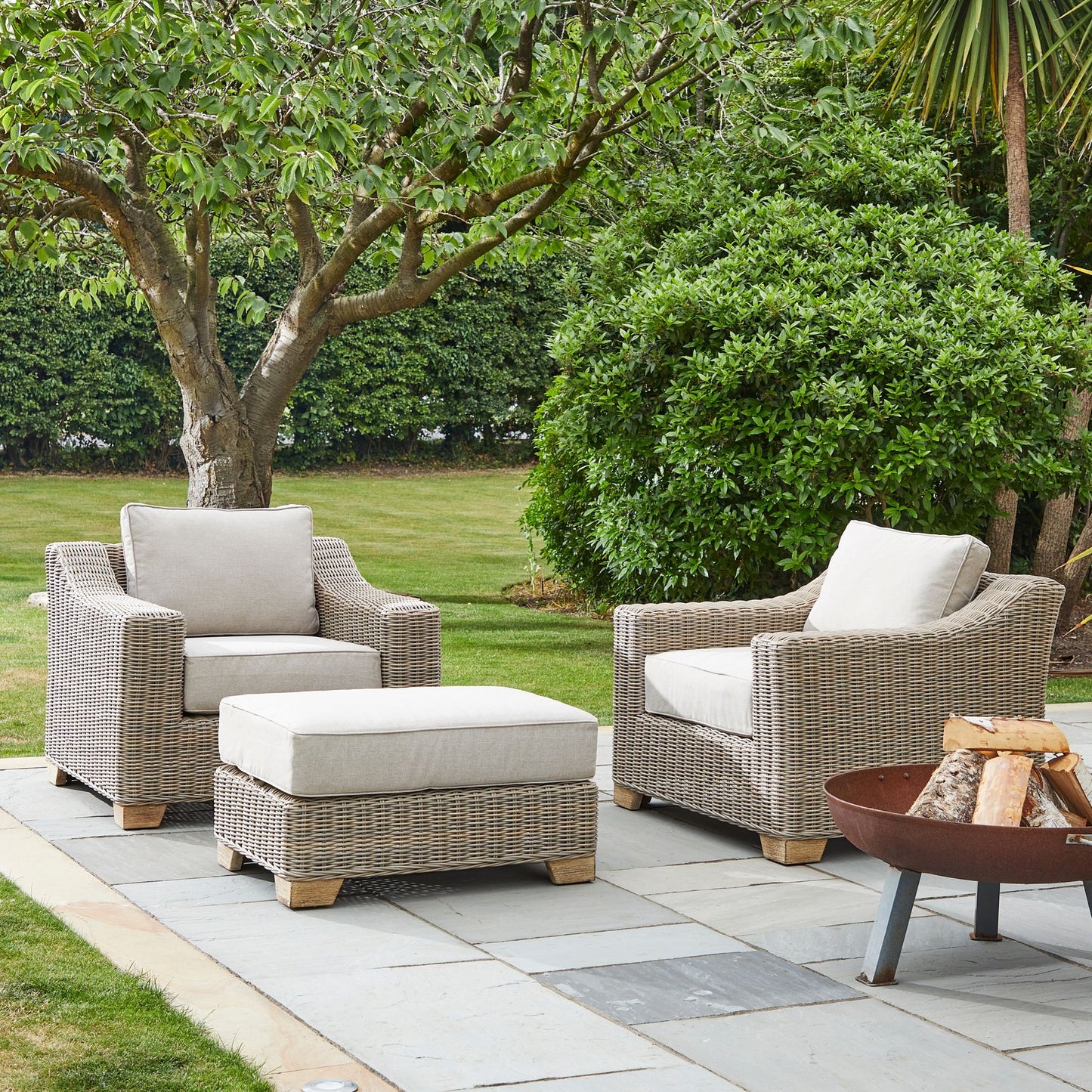 Colton Outdoor Footstool