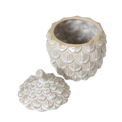 Pine Cone Trinket Dish With Lid Large