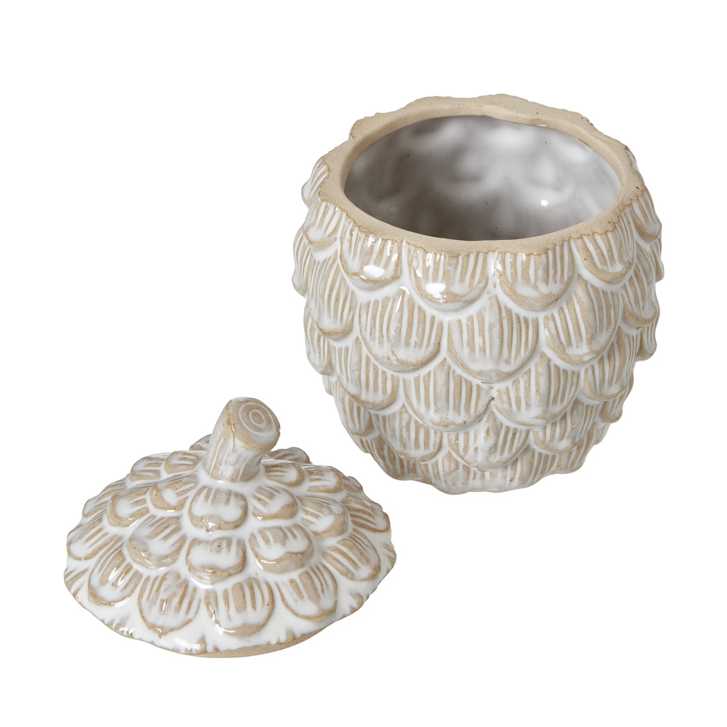 Pine Cone Trinket Dish With Lid Medium