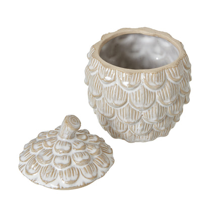 Pine Cone Trinket Dish With Lid Medium