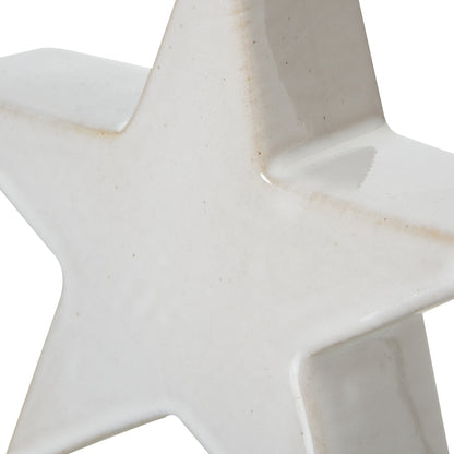 Ceramic Standing Star Decoration Small