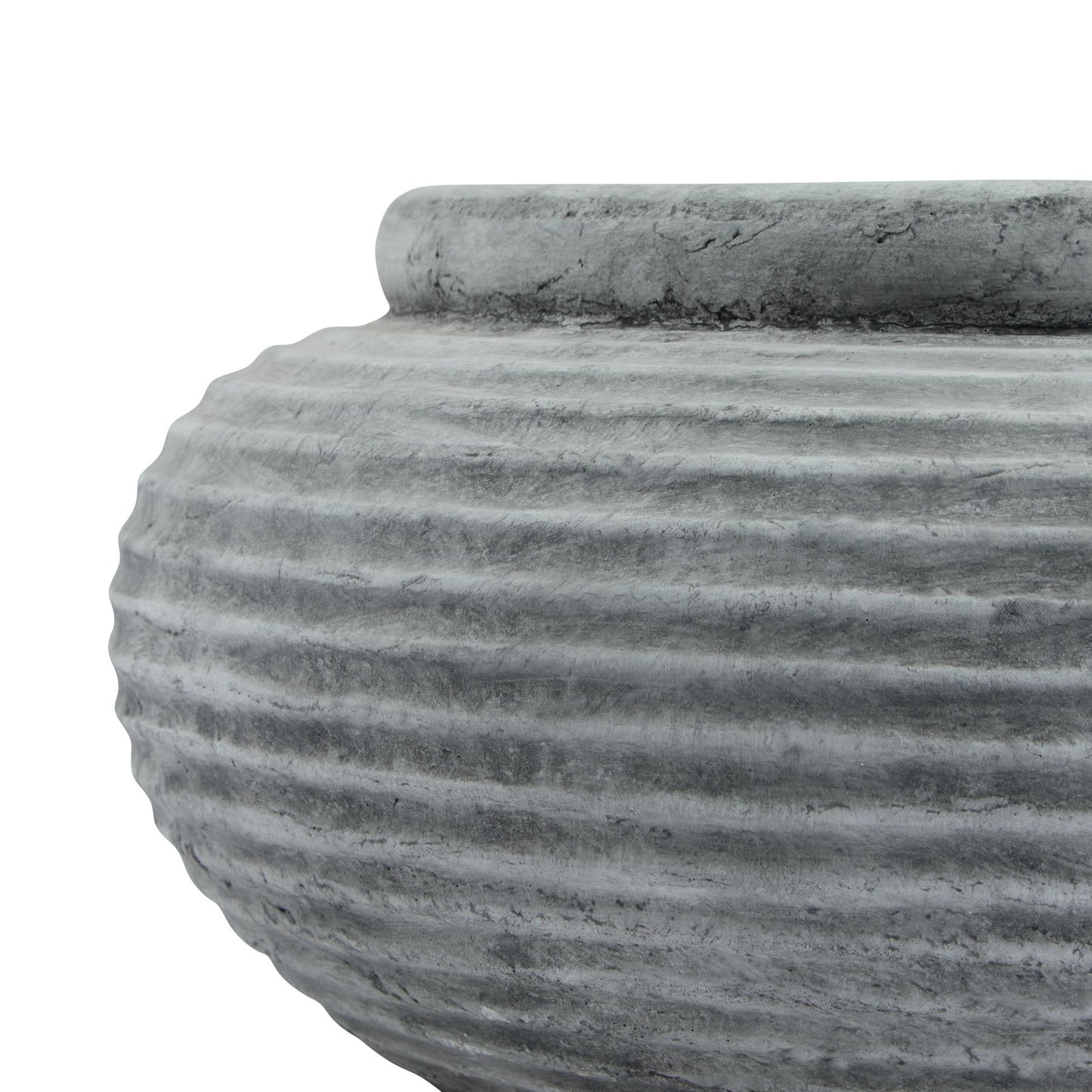 Amelia Round Ribbed Planter