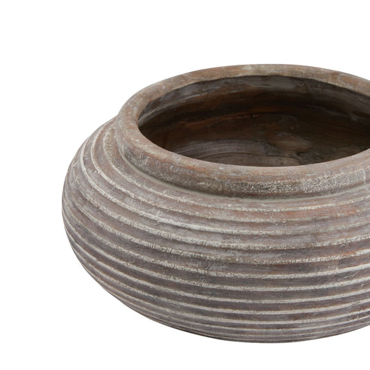 Jasper Reeded Bowl Planter