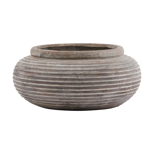Jasper Reeded Bowl Planter