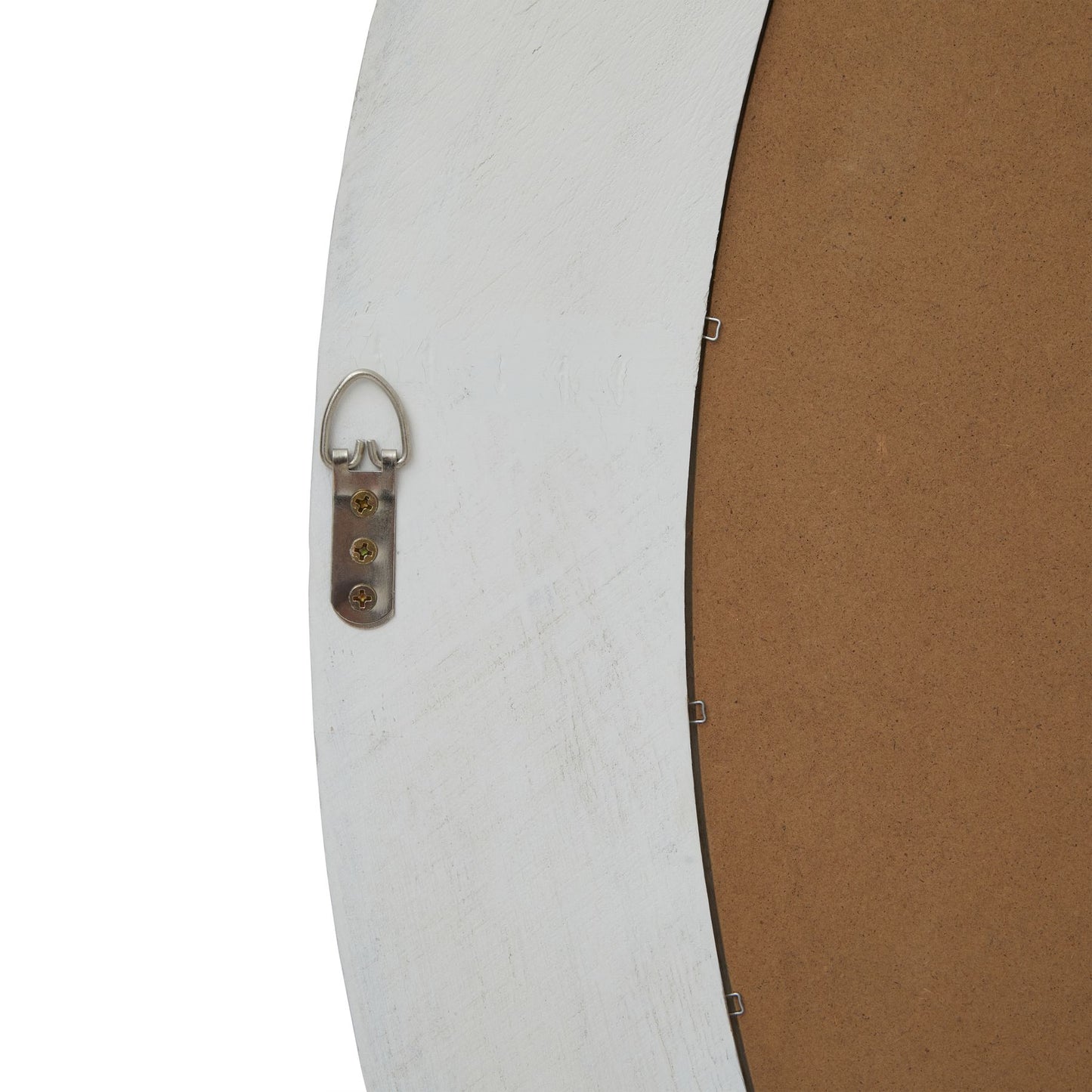 Washed Wood Round Framed Large Mirror -  - Hill Interiors -