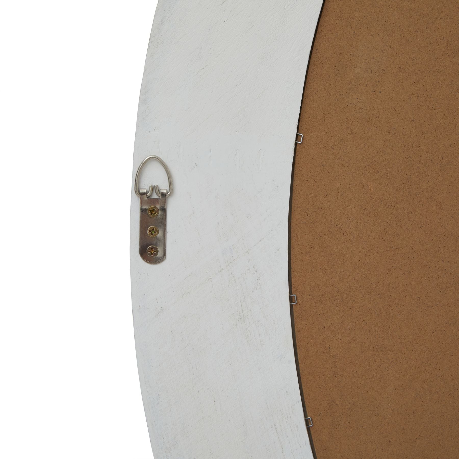 Washed Wood Round Framed Large Mirror -  - Hill Interiors -