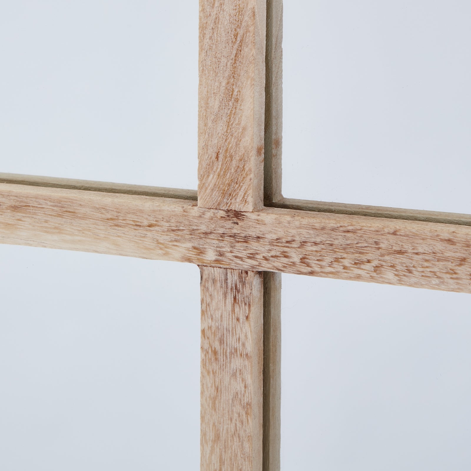 Washed Wood Large Window Mirror -  - Hill Interiors -