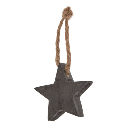 Pack Of 90 Wooden Star Hanging Decorations -  - Hill Interiors -
