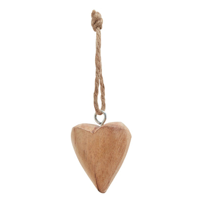 Pack Of 90 Wooden Heart Hanging Decorations -  - Hill Interiors -