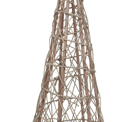 Wicker LED Christmas Tree with Star Large