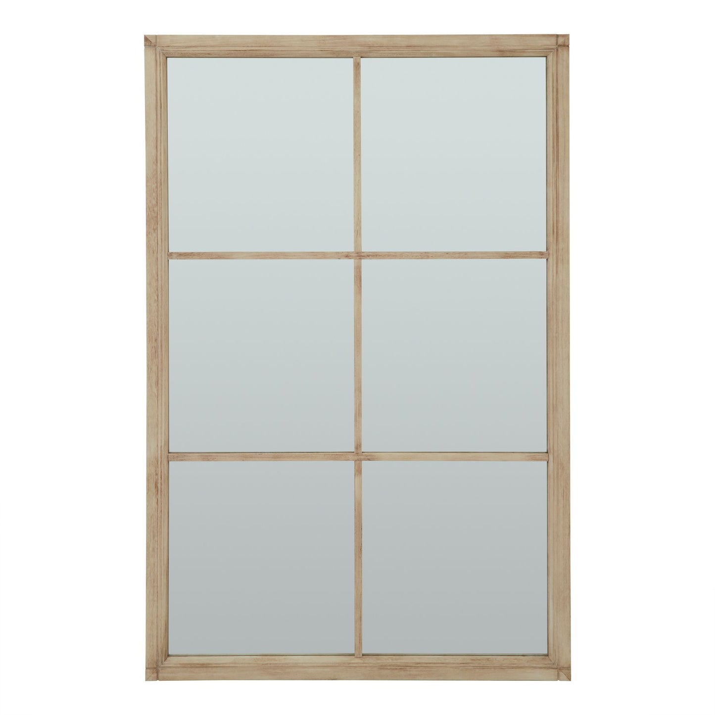 Washed Wood XL Window Mirror -  - Hill Interiors -