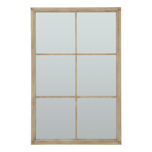 Washed Wood XL Window Mirror -  - Hill Interiors -