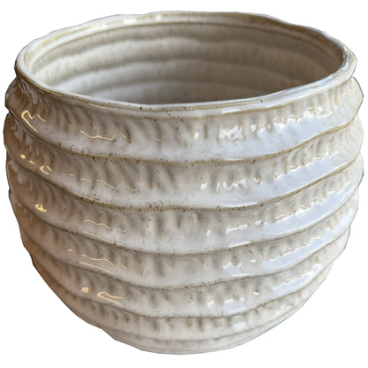 Lainey Ridged Pot Vase