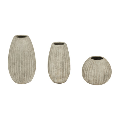 Greta Ribbed Vase Medium