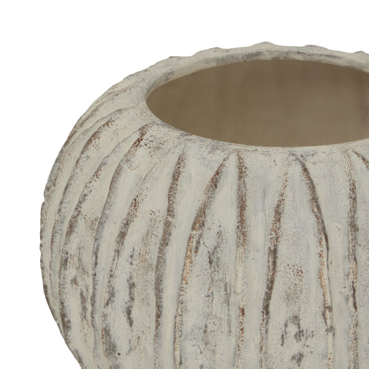 Finlay Sculptured Vase Round