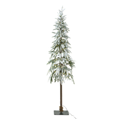Snowy Woodland Pre-Lit Christmas Tree Large