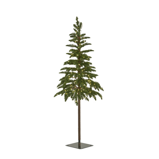 Green Woodland Pre-Lit Christmas Tree Medium