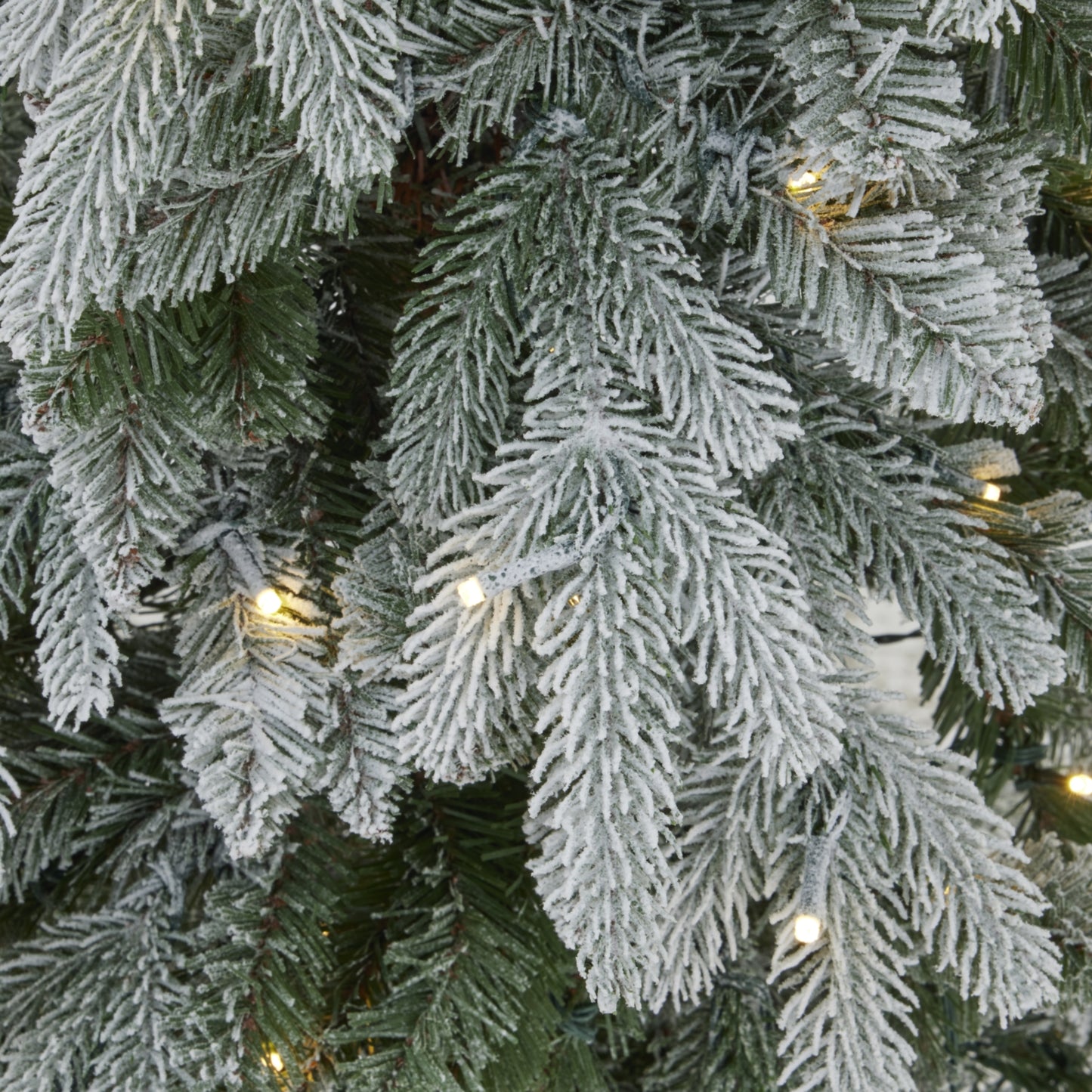 Slim Snowy Woodland Pre-Lit Christmas Tree