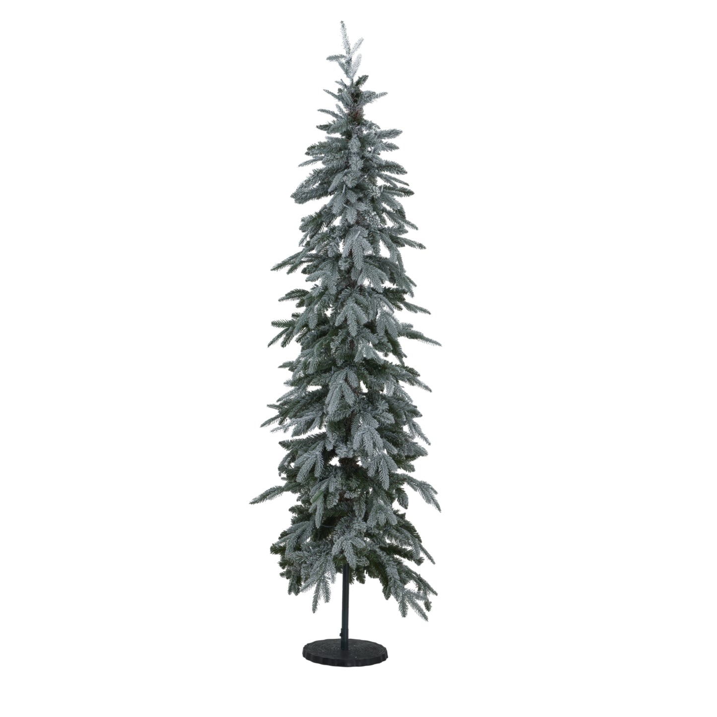 Slim Snowy Woodland Pre-Lit Christmas Tree