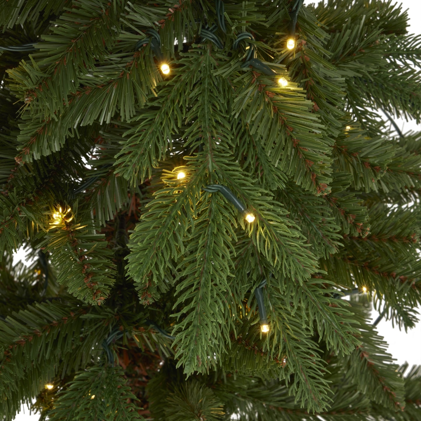 Slim Green Woodland Pre-Lit Christmas Tree