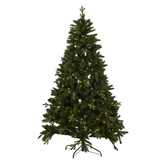 Green Forest Fir Pre-Lit 400L Led Christmas Tree -  - Hill Interiors -