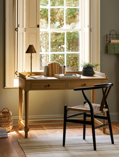 Chilthorne Wishbone Dining Chair Set of 2 Black