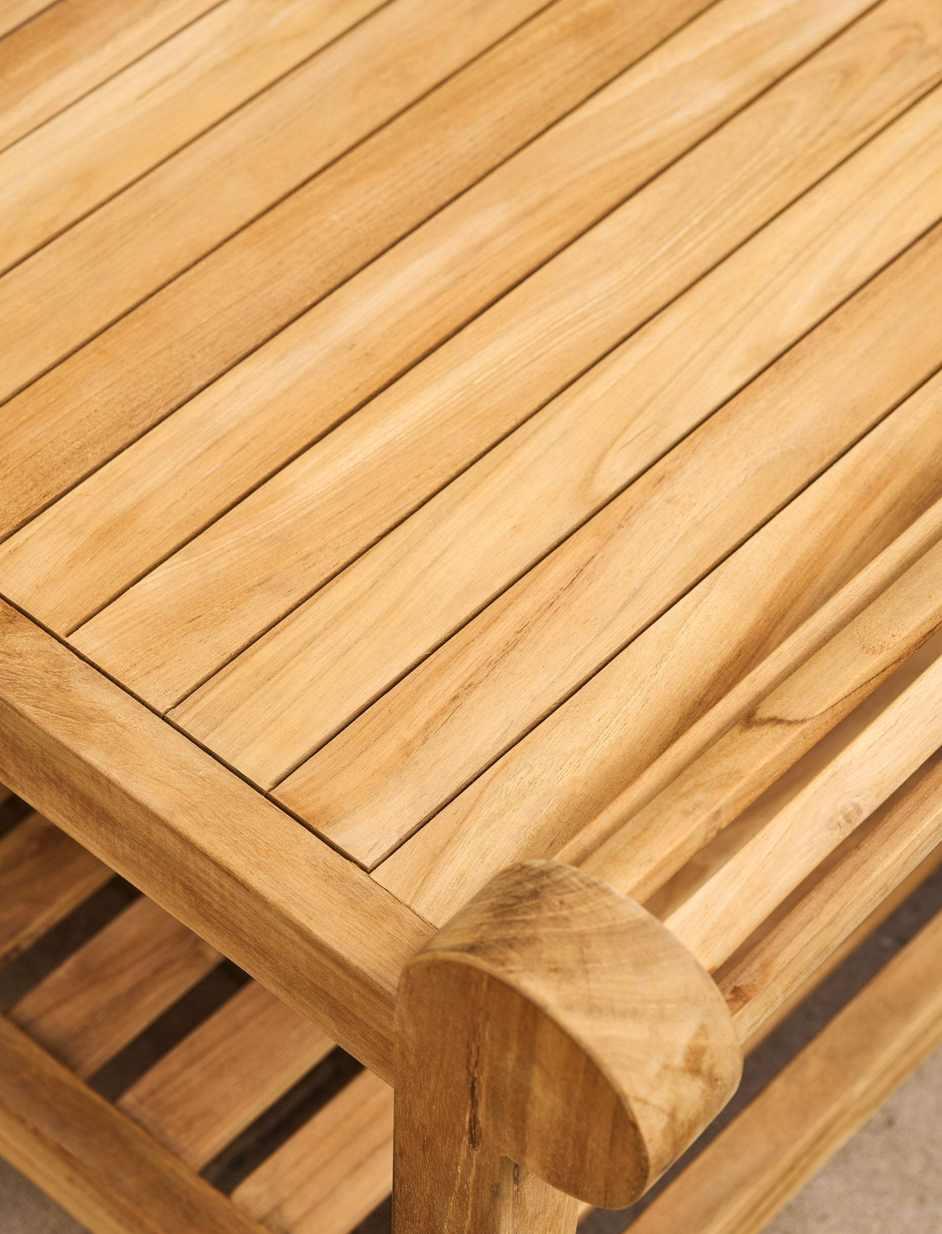 Lutyens Teak Coffee Table 130cm x 60cm - Tables & Sets - Garden Trading -