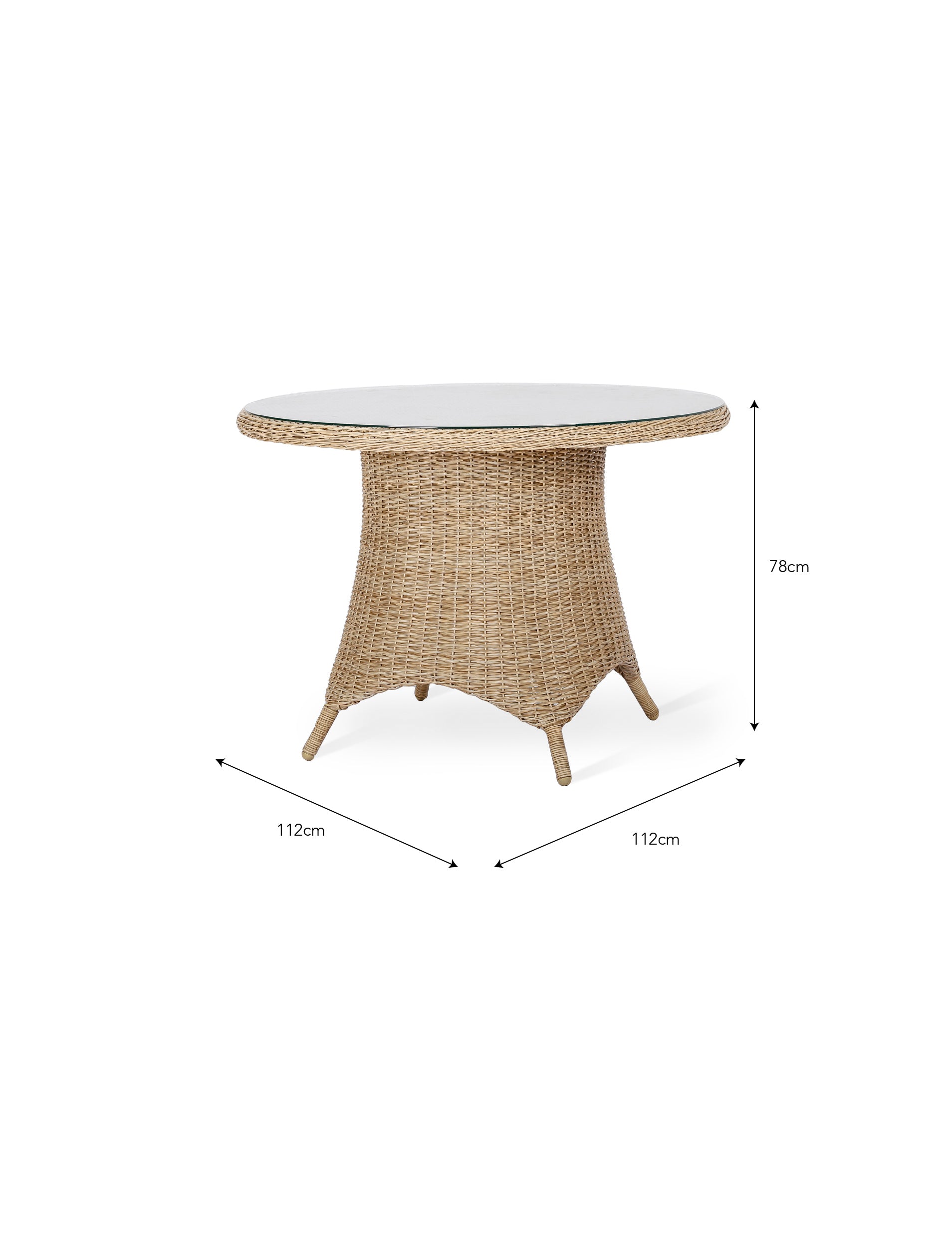 Brayford Round Dining Table Small Natural - Tables & Sets - Garden Trading -