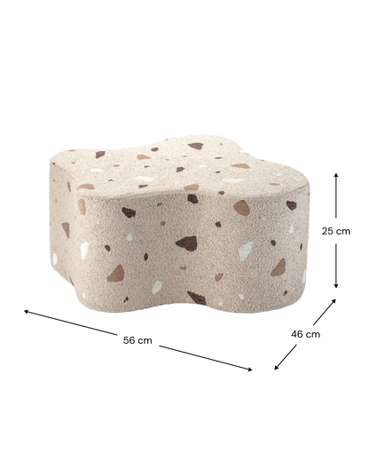 Wigiwama Terrazzo Cloud Pouffe - Brown