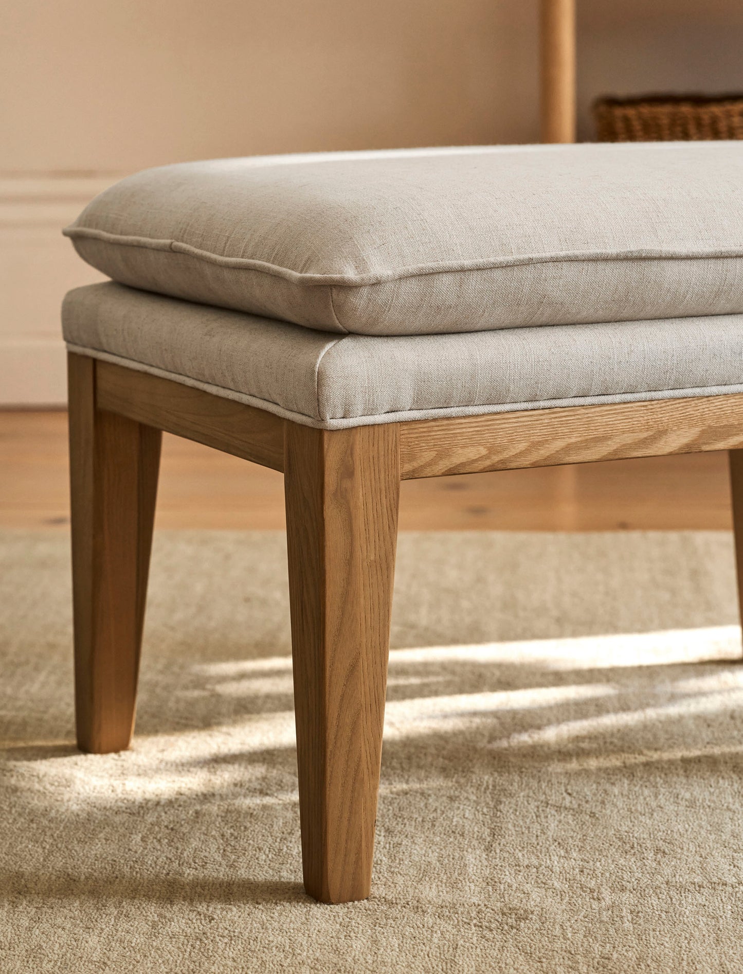 Farmoor Footstool Natural - Sofas & Chairs - Garden Trading -