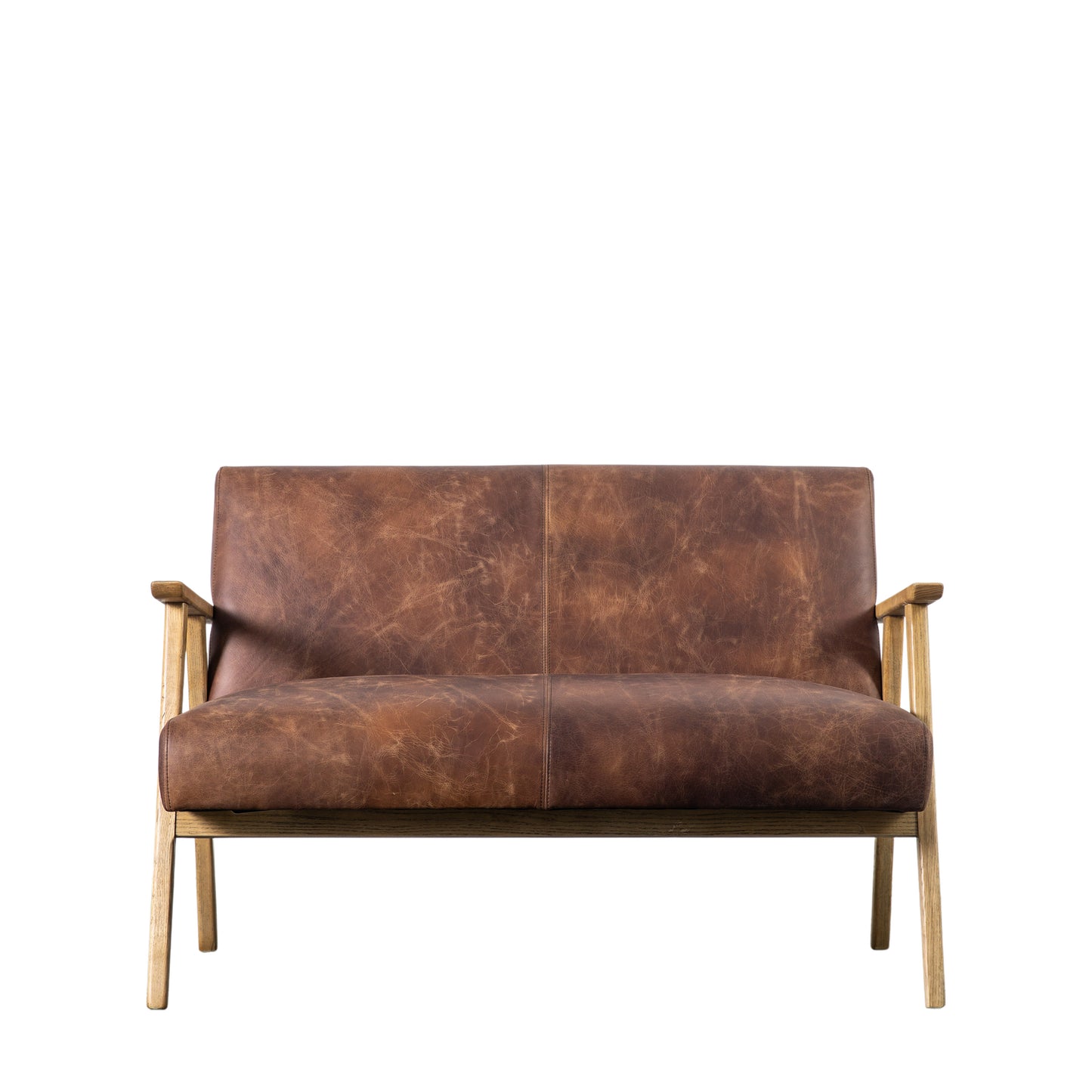 Newton 2 Seater Sofa Vintage Brown Leather