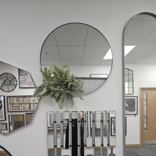 Elizabeth Mirror Round Black