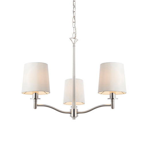 Rees 3 Arm Pendant Light Nickel