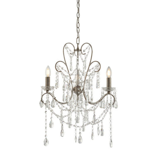 Chelsea Chandelier Medium Aged Silver