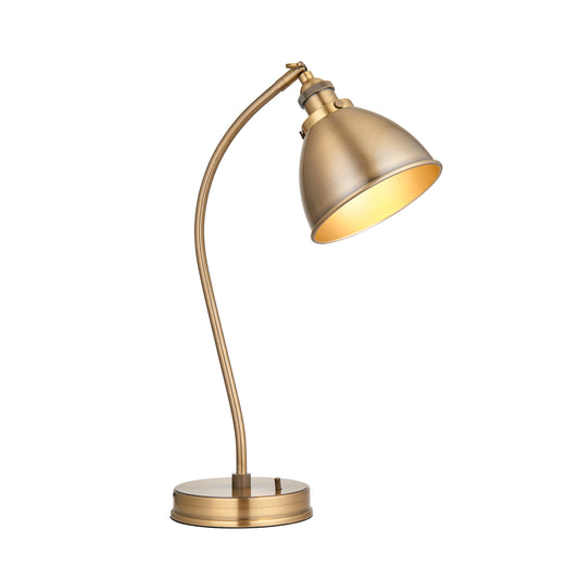 Norman Table Lamp Antique Brass