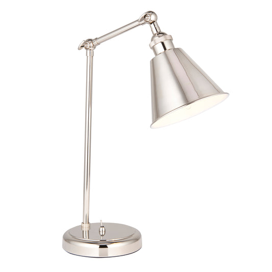 Cox Desk Lamp Nickel