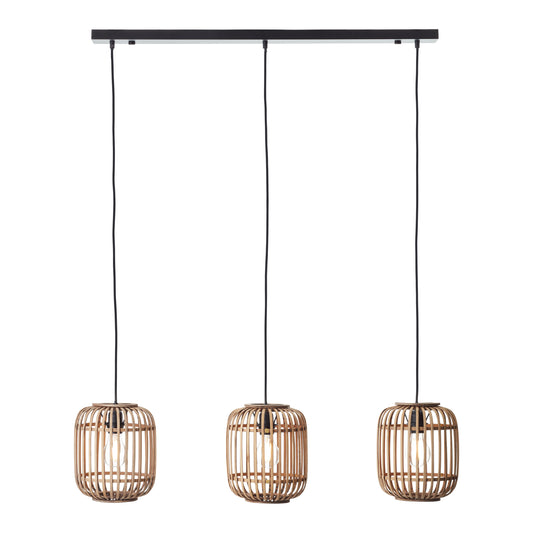 Longacre 3 Pendant Light Natural Bamboo
