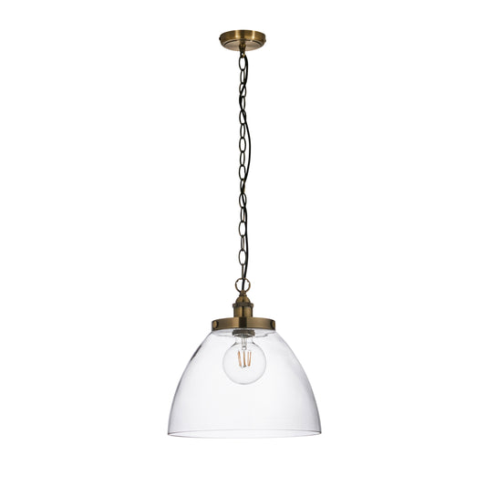 Hamilton Large Pendant Antique Brass