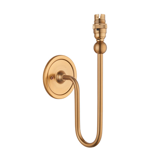 Long Wall Light Brushed Aged Brass