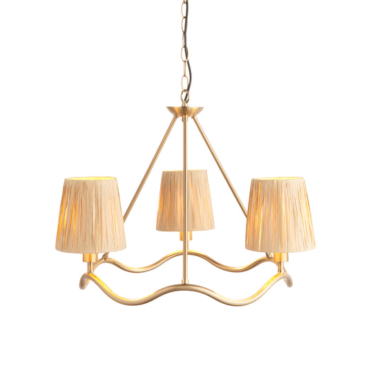 Scribble Pendant Light Aged Brass
